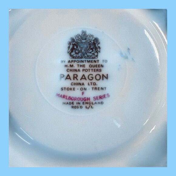 Paragon Vintage Tea Cup 1900s England HM Queen Pottery Courting Couple Victorian - Picture 4 of 10